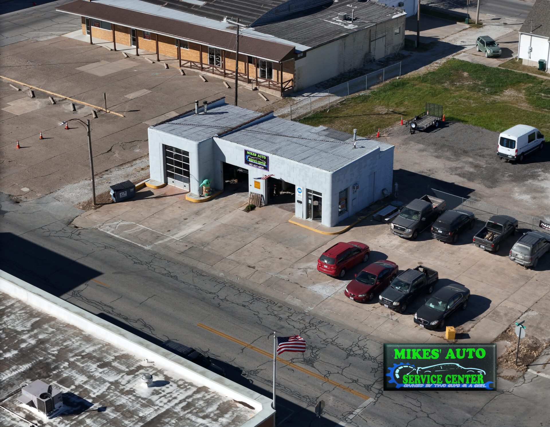 Sky view of Shop
